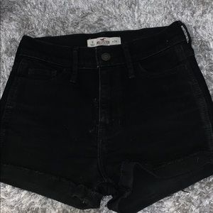 Black high waisted shorts